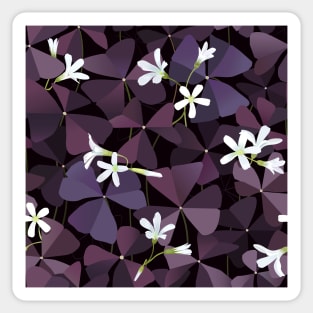 Charmed Velvet Shamrock pattern Sticker